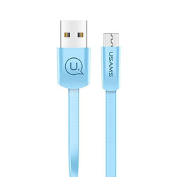 Cablu de date USAMS U2 Fast Charge USB to Micro-USB 1.2M - US-SJ201 - Blue