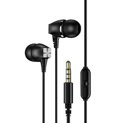 Casti In-Ear Cu Microfon USAMS EP-19 Mini Jack Hi-Fi Noise Insulation - US-SJ189 - Black