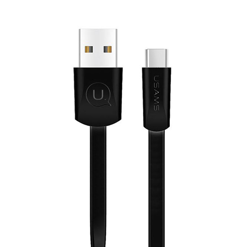 Cablu de date USAMS U2 Fast Charge USB to Type-C 1.2M - US-SJ200 - Black