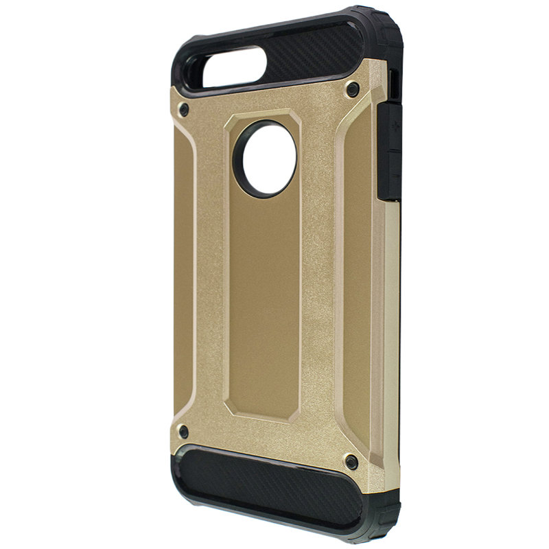 Husa iPhone 7 Plus Mobster Hybrid Armor Cu Decupaj Pentru Poze - Auriu
