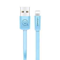 Cablu de date USAMS U2 Fast Charge USB to Lightning 1.2M - US-SJ199 - Blue