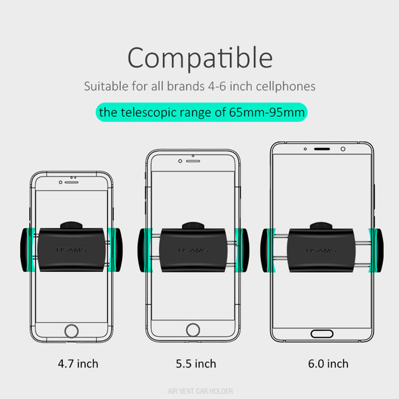 Suport Auto Universal USAMS Air Vent Mount U-Series - US-ZJ039 - Black