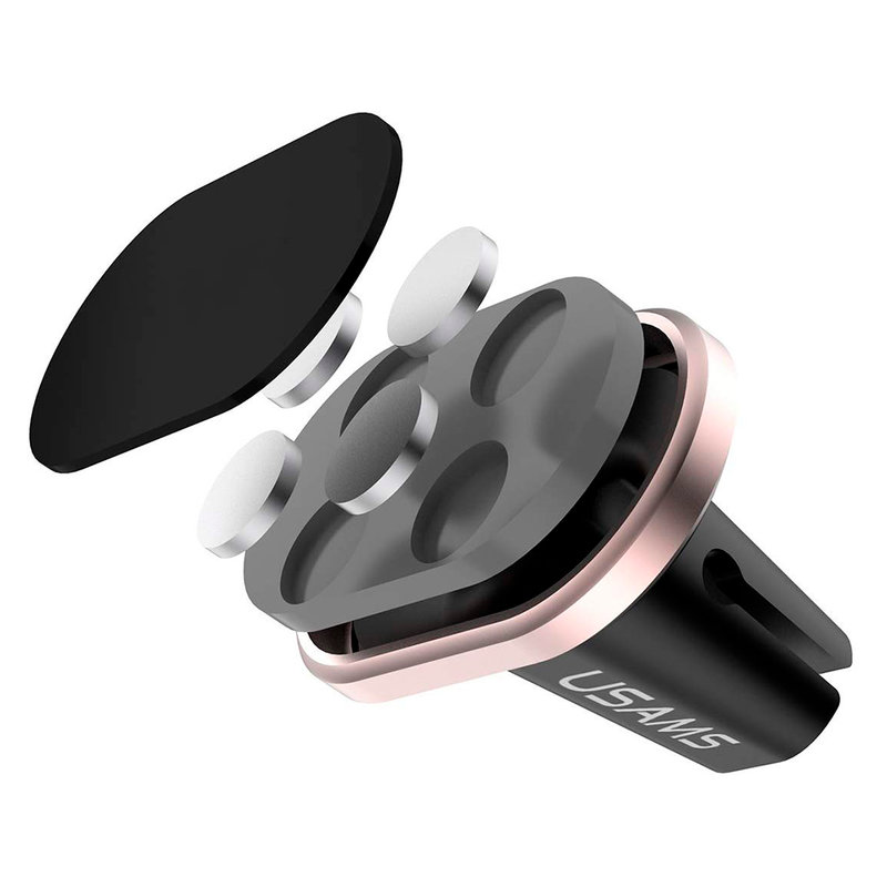 Suport Auto Pentru Grila De Ventilatie Magnetic USAMS Shield Series - US-ZJ007 - Black