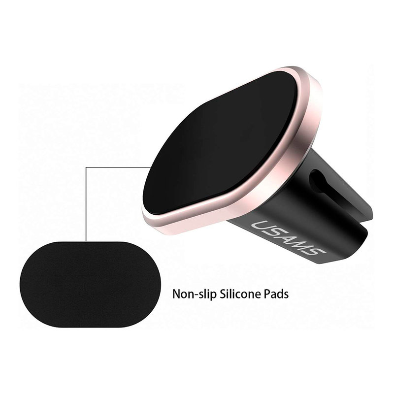 Suport Auto Pentru Grila De Ventilatie Magnetic USAMS Shield Series - US-ZJ007 - Black