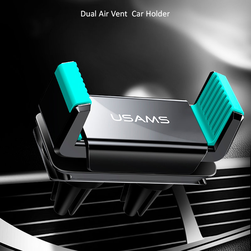 Suport Auto Telefon USAMS Dual Air Vent - US-ZJ045 - Black