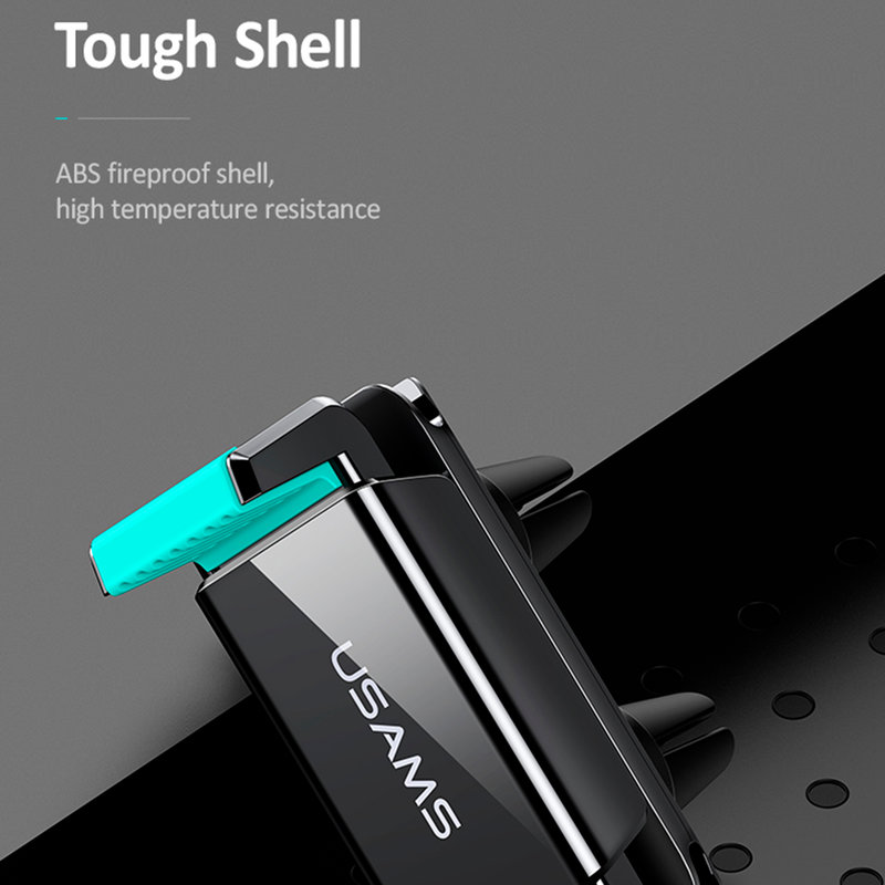 Suport Auto Telefon USAMS Dual Air Vent - US-ZJ045 - Black