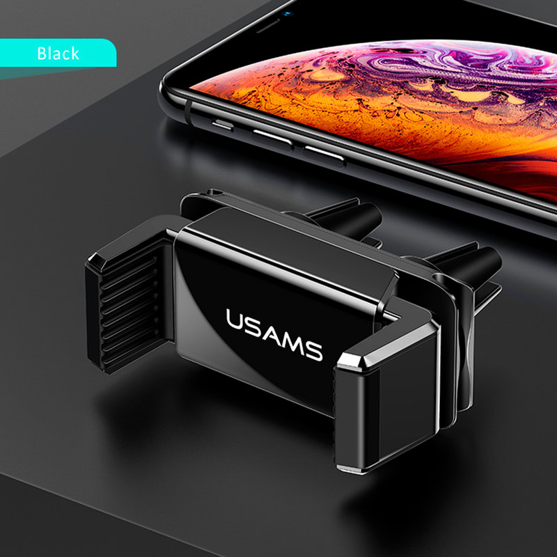 Suport Auto Telefon USAMS Dual Air Vent - US-ZJ045 - Black