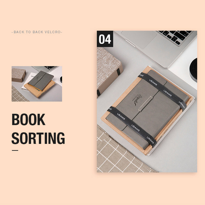 Organizator cabluri / Velcro USAMS US-ZB060 Make Your Sense 50cm - ZB60ZD01 - Black