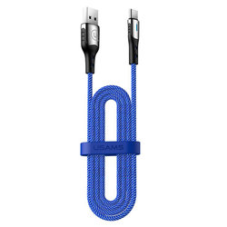Cablu de date USAMS U27 Fast Charging USB to Type-C 1.2M - 5A - US-SJ319 - Blue