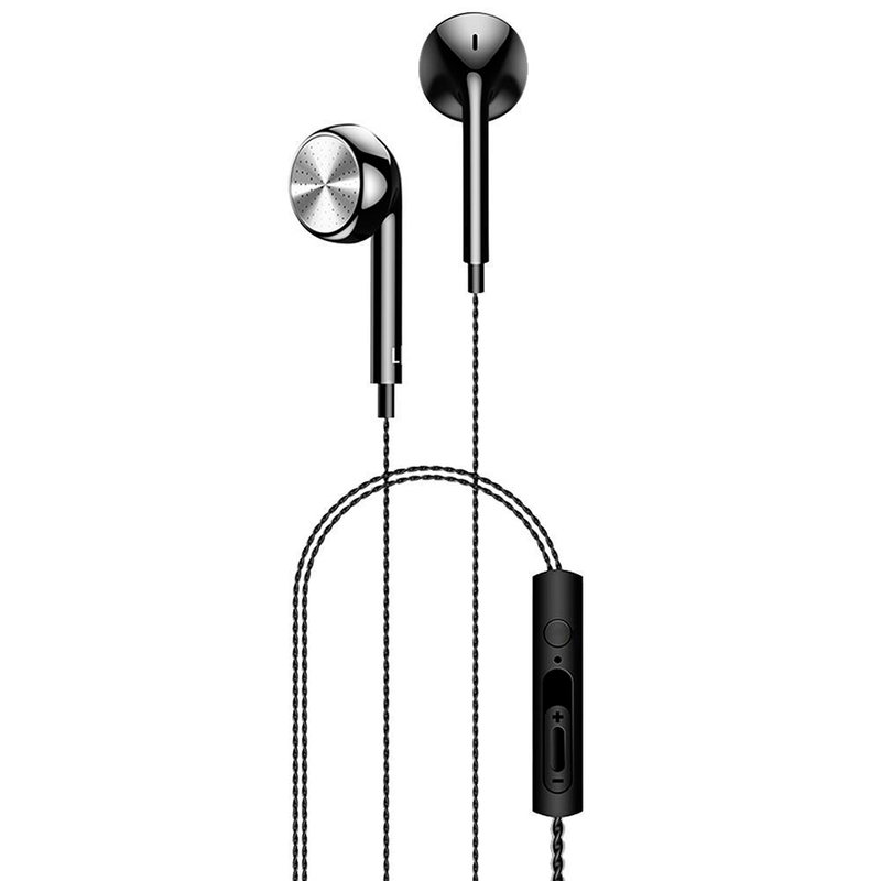 Casti In-Ear Cu Microfon USAMS EP-20 Flat-ear Perfume Earphone Wire 3.5mm - US-SJ190 - Black