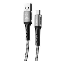 Cablu de date USAMS U24 Fast Charging USB to Type-C 1.2M - 5A - US-SJ289 - Black