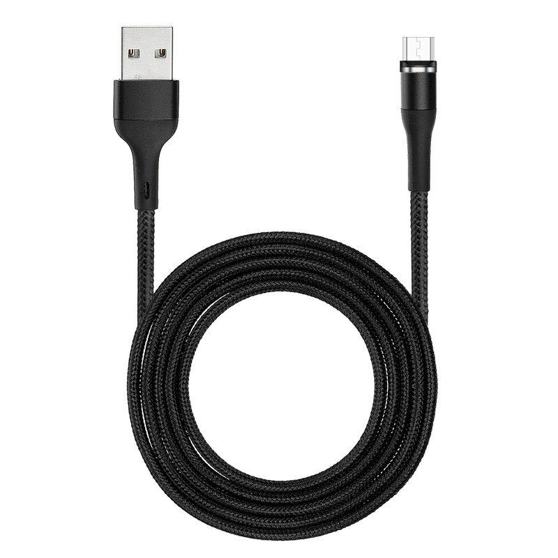 Cablu de date USAMS U29 Cu Mufa Magnetica Detasabila Micro-USB 1M - US-SJ335 - Black