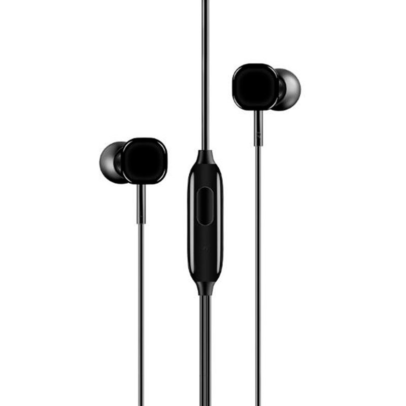 Casti In-Ear Cu Microfon USAMS EP-21 Square Small Earphone Wire 3.5mm - US-SJ206 - Black