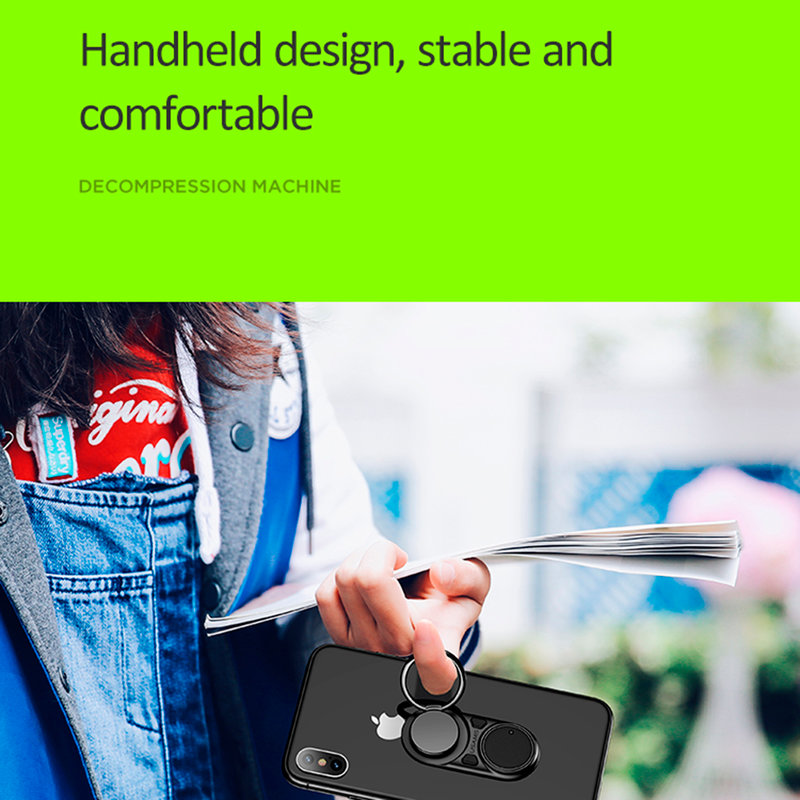 Suport Pentru Telefon/Tableta Auto USAMS Decompression iRing Holder - US-ZJ044 - Black