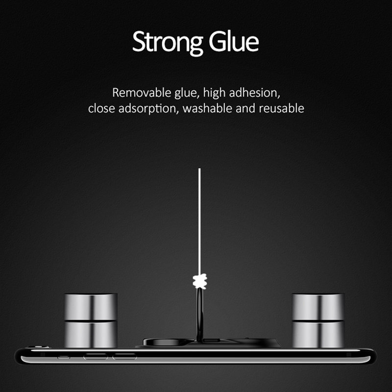 Suport Pentru Telefon/Tableta Auto USAMS Decompression iRing Holder - US-ZJ044 - White