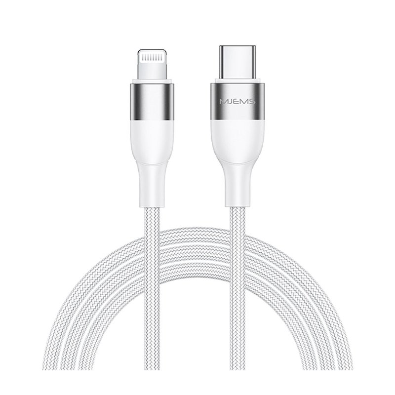Cablu de date Type-C to Lightning MJEMS Fast Charging 1.2M - US-SJ330 - White
