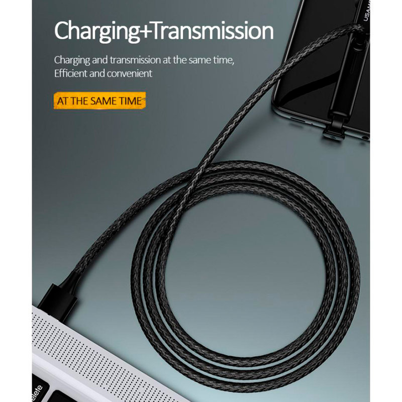 Cablu de date USB to Lightning USAMS U9 Gaming Data&Charging - US-SJ278 - Black