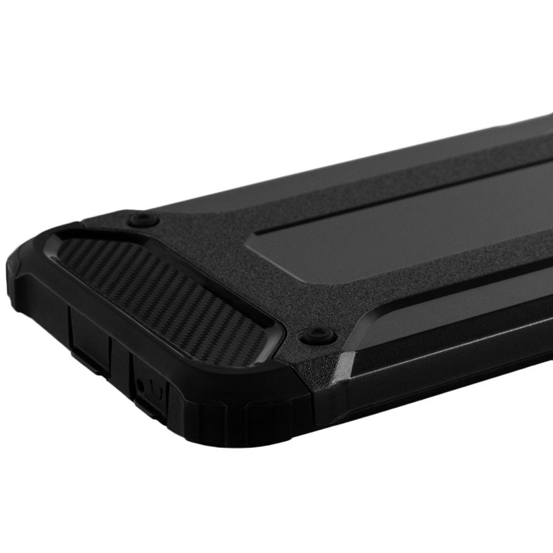 Husa iPhone 6 Plus,6S Plus Techsuit Hybrid Armor cu decupaj sigla, negru