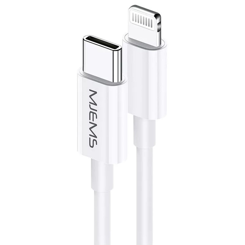 Cablu de date Type-C to Lightning MJEMS Fast Charging 1.2M - US-SJ329 - White