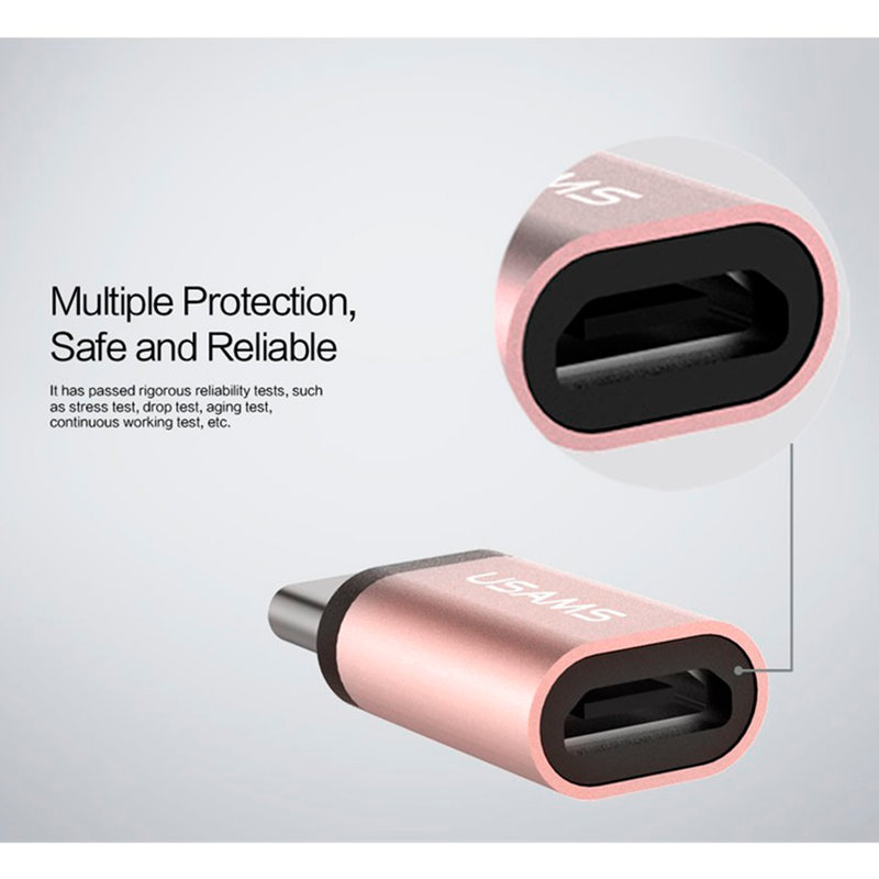 Adaptor USAMS Micro-USB to Type-C - US-SJ021 - Gray