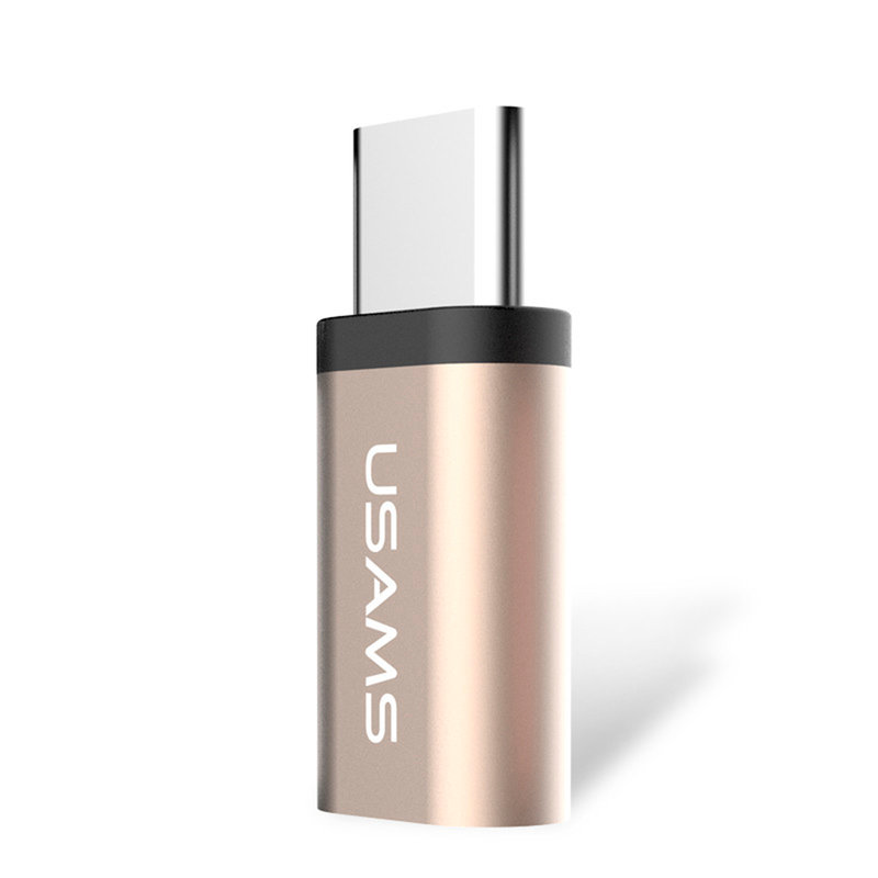 Adaptor USAMS Micro-USB to Type-C - US-SJ021 - Gold