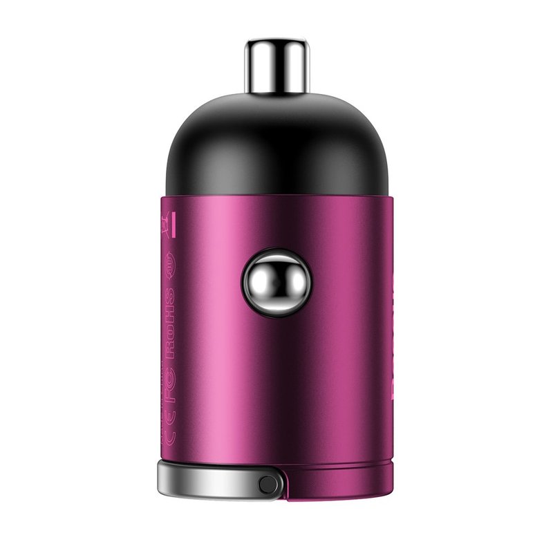 Incarcator Auto Baseus Tiny Star Mini Quick Charge USB Port 30W - VCHX-A04 - Pink