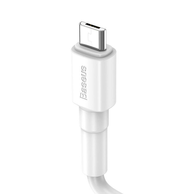 Cablu de date USB to Micro-USB Baseus Mini Cable 2.4A 1M - CAMSW-02 - White