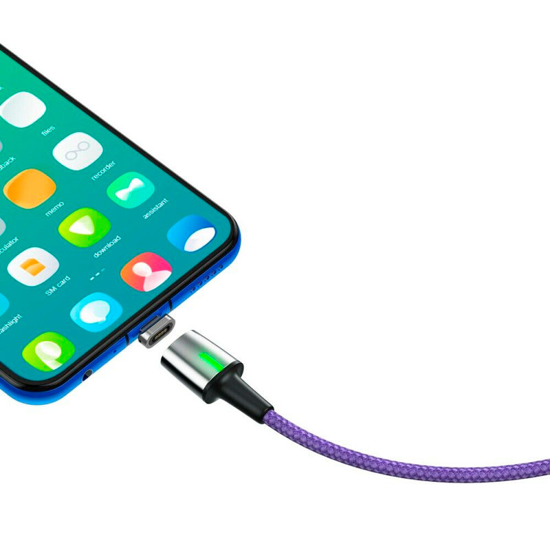 Cablu De Date Baseus Zinc Magnetic USB For Micro-USB 1.5A 2M - CAMXC-B05 - Royal Blue