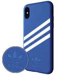 Bumper iPhone XS Adidas 3 Stripes Suede - Blue