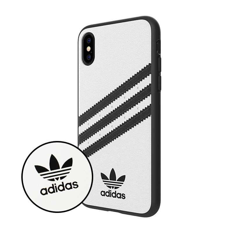 Bumper iPhone X, iPhone 10 Adidas 3 Stripes - White