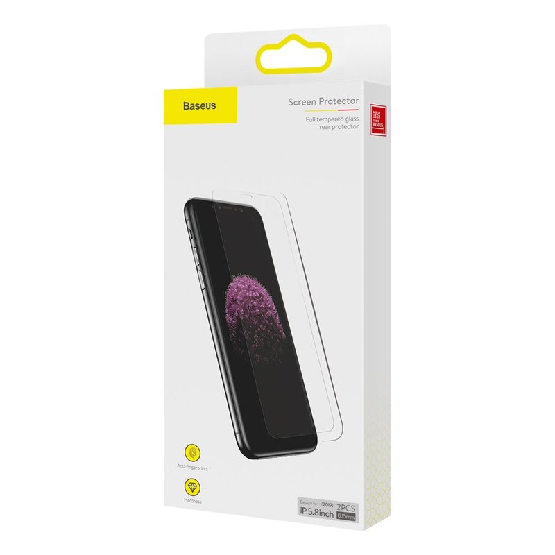 Folie Sticla iPhone 11 Pro Max Baseus Full-Glass Tempered Glass Film Anti-Bluelight - Clear
