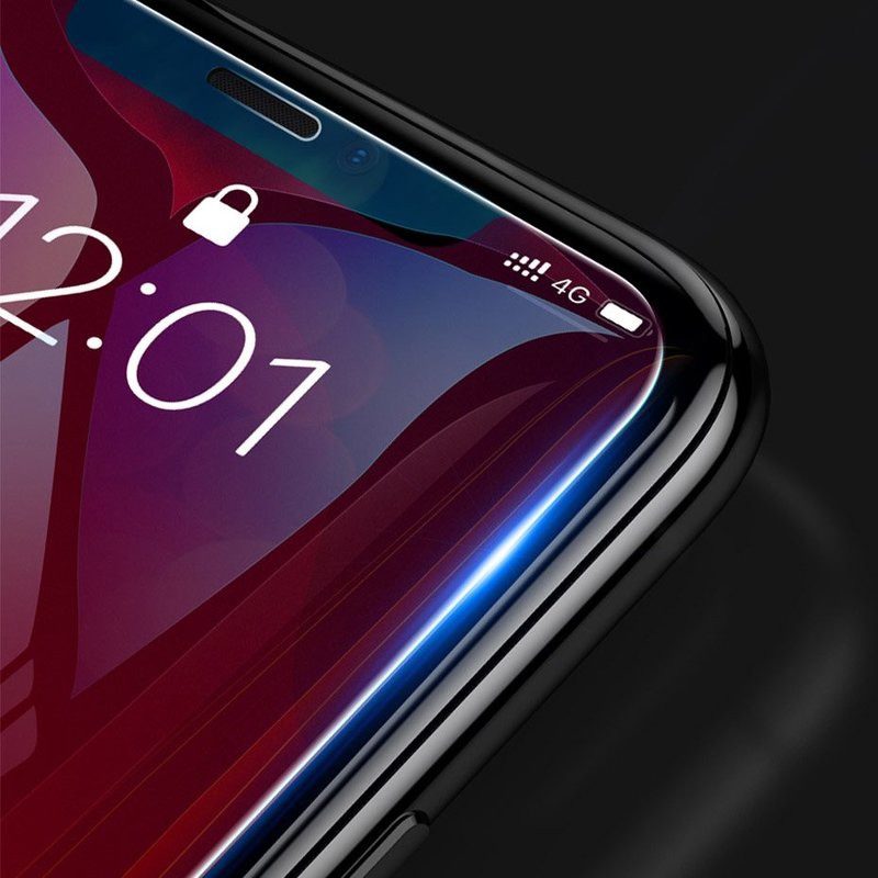 Folie Sticla iPhone 11 Pro Max Baseus Full-Glass Tempered Glass Film Anti-Bluelight - Clear