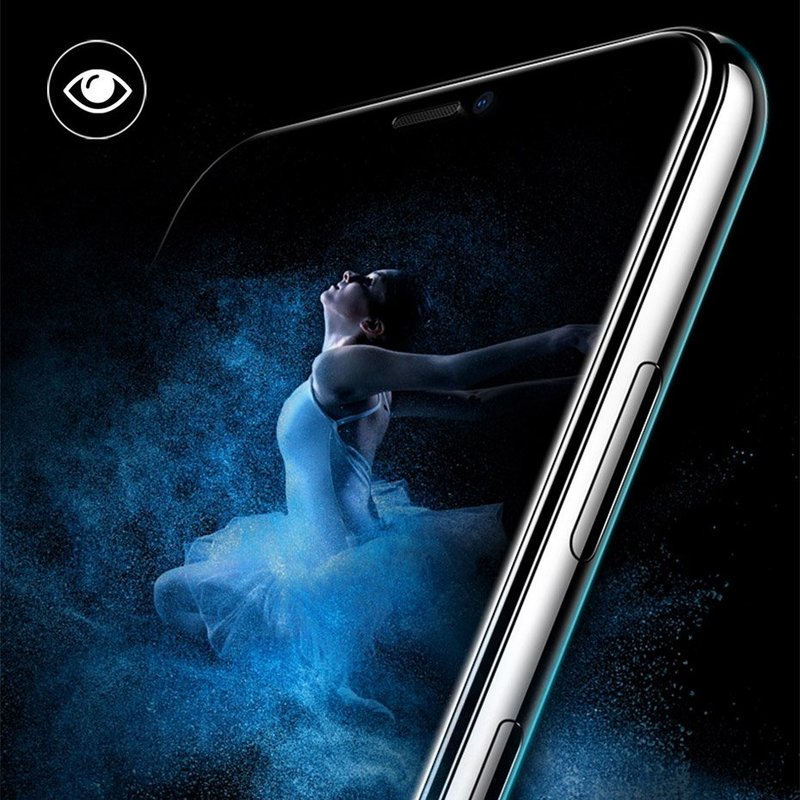 Folie Sticla iPhone 11 Pro Max Baseus Full-Glass Tempered Glass Film Anti-Bluelight - Clear