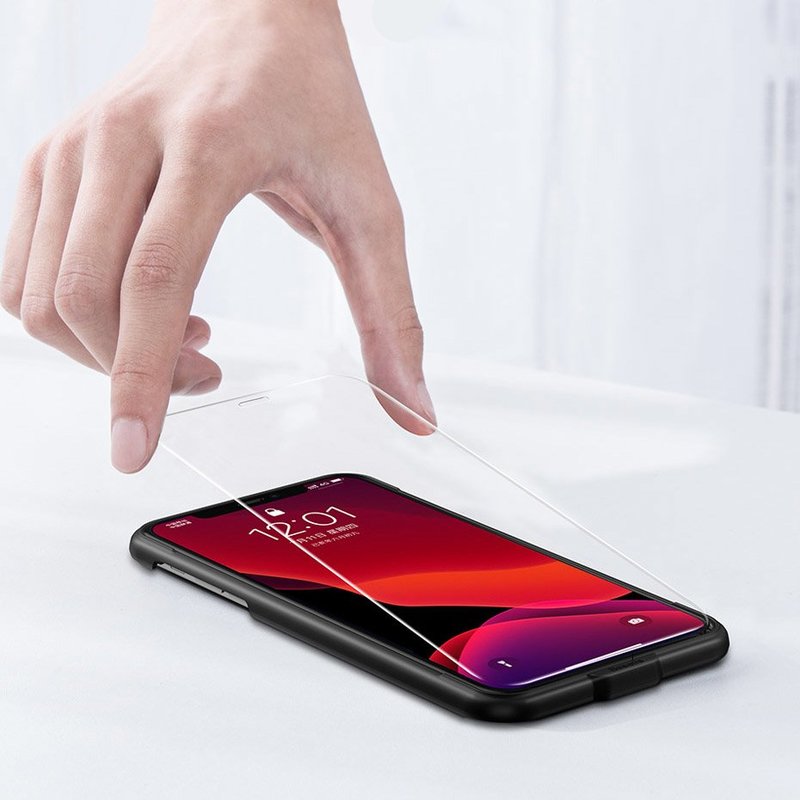 Folie Sticla iPhone 11 Pro Max Baseus Full-Glass Tempered Glass Film Anti-Bluelight - Clear