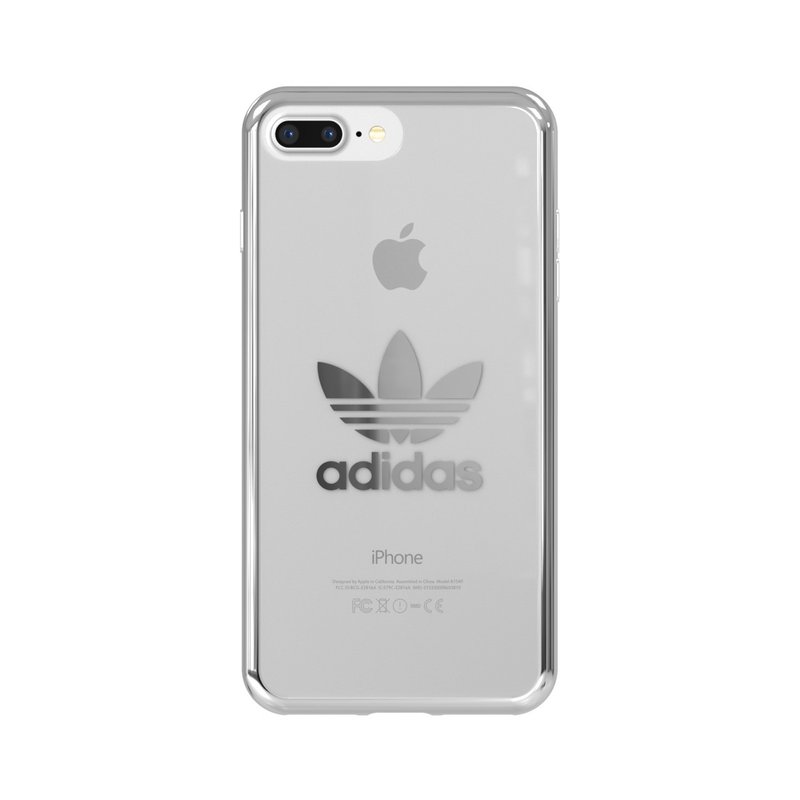 Bumper iPhone 8 Plus Adidas Clear Case - Electro Silver