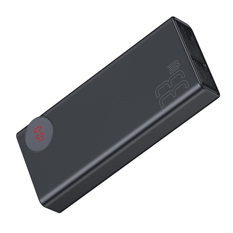 Acumulator extern 30000 mAh Baseus MuLight Quick Charge 3.0 - PPMY-01 - Negru