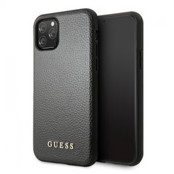 Bumper iPhone 11 Pro Max Guess Sintetic Leather Iridescent - GUHCN65IGLBK - Black