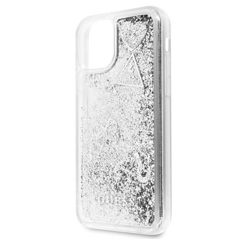 Husa Telefon iPhone 11 Pro Max Guess Liquid Glitter - GUHCN65GLHFLSI - Silver