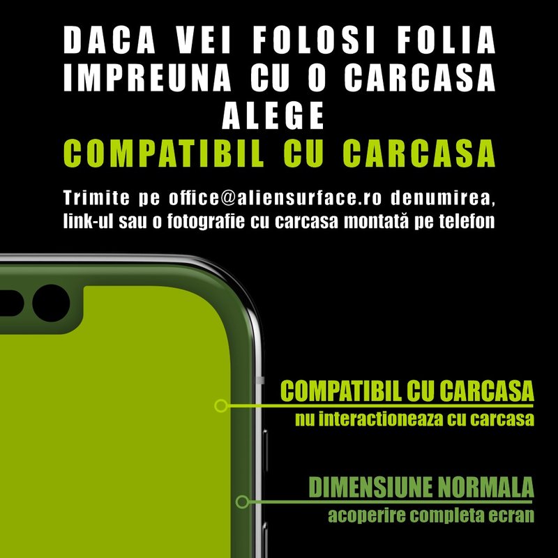 Folie Regenerabila iPhone 11 Alien Surface XHD, Full Face - Clear