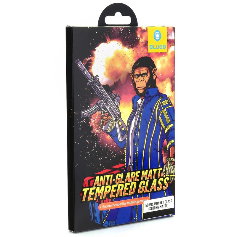 Sticla Securizata iPhone XS Monkey Anti-Glare FullCover - Negru