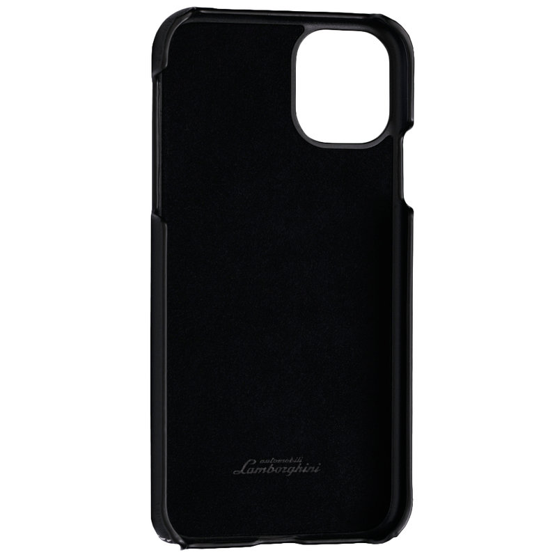 Husa iPhone 11 Lamborghini Huracan D1 Genuine Leather - Alb