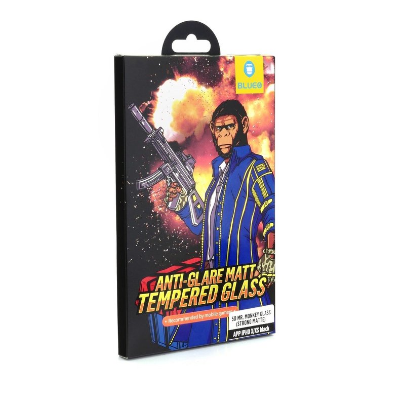 Sticla Securizata iPhone 11 Blueo Mr. Monkey Anti-Glare FullCover - Negru