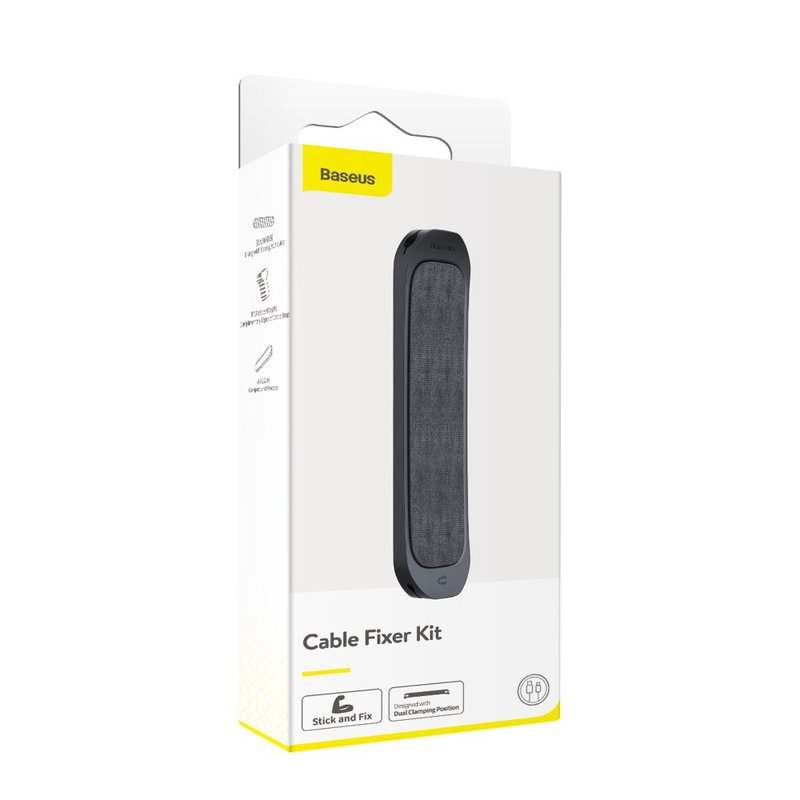 Kit Organizare Cabluri Baseus Fixer Dual Clamping Position - TZACGX-01 - Negru