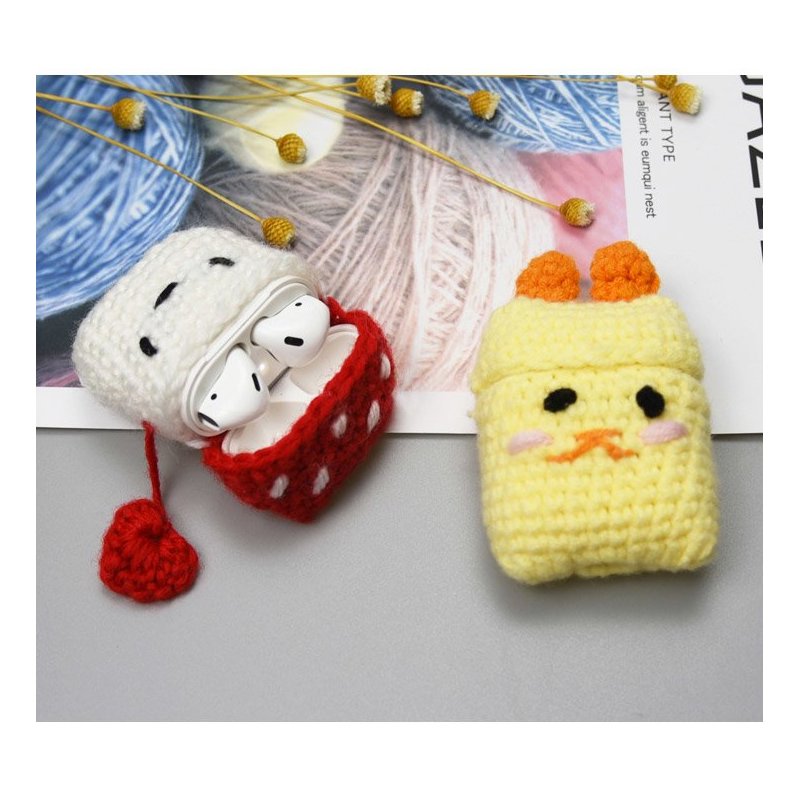 Husa Apple Airpods Din Silicon Cu Protectie Din Lana Tip Iepuras - 7426825374578 - Alb/Roz