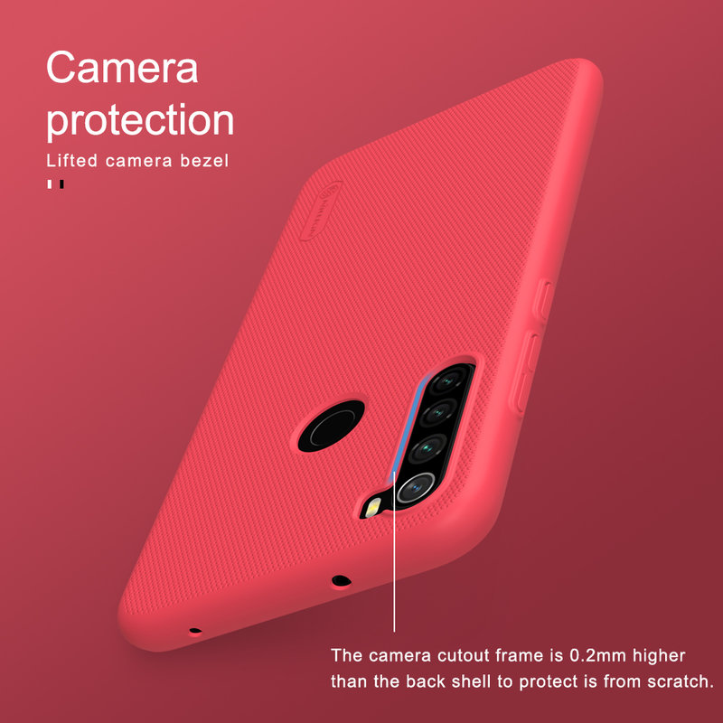 Husa Xiaomi Redmi Note 8 Nillkin Super Frosted Shield, rosu