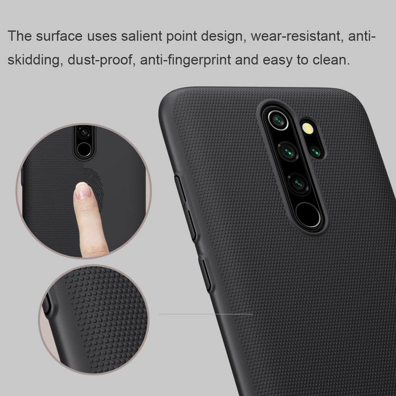 Husa Xiaomi Redmi Note 8 pro Nillkin Super Frosted Shield, negru