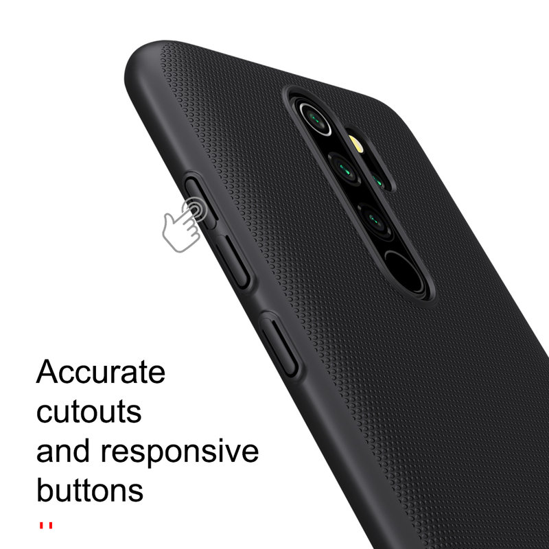 Husa Xiaomi Redmi Note 8 pro Nillkin Super Frosted Shield, negru