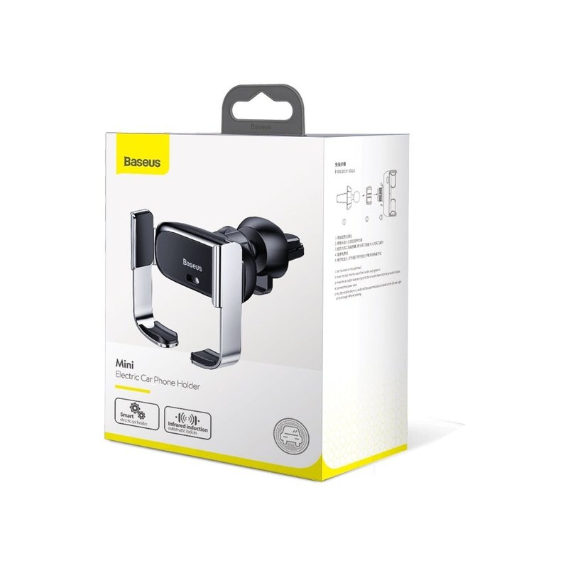 Suport Auto Baseus Mini Electric Holder cu Blocare Automata - SUHW01-01 - Negru