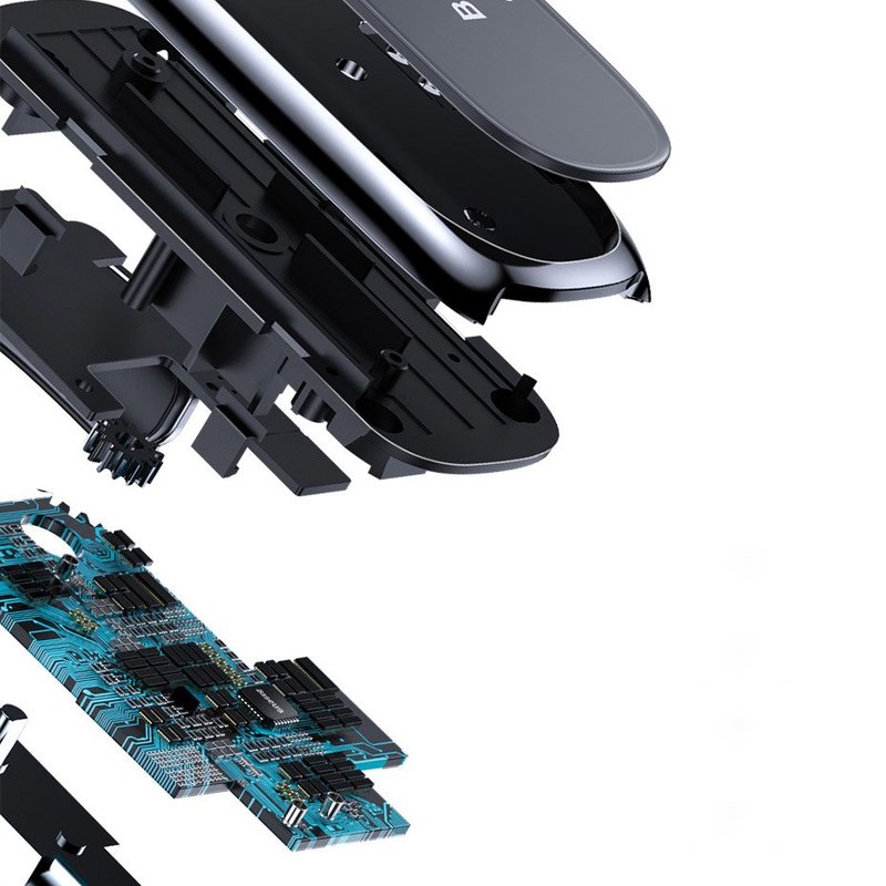 Suport Auto Baseus Mini Electric Holder cu Blocare Automata - SUHW01-01 - Negru