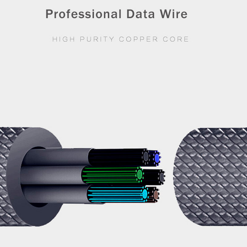 Cablu de date Awei CL-982 Micro-USB Fast Data / Charge – Roz